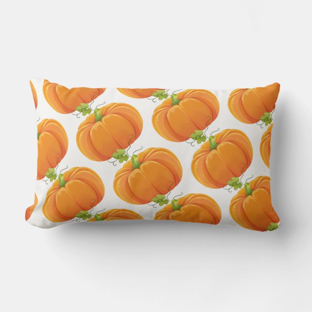 Rectangle Coussin Citrouille Harvest Automne (Recto)