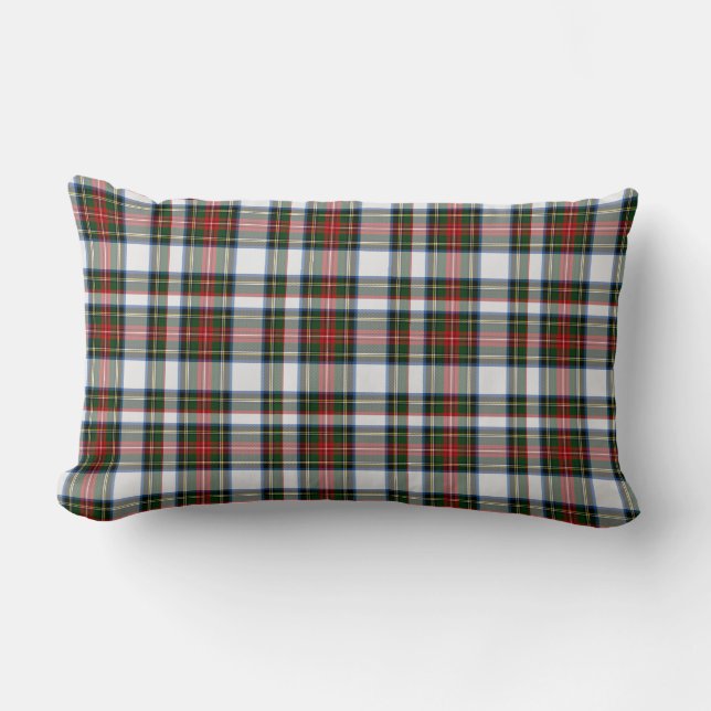 Rectangle Coussin classique de plaid de tartan de robe de (Recto)