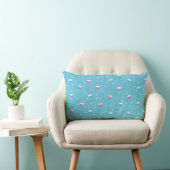 Rectangle Coussin Confetti et Cupcakes bleu (Chaise)
