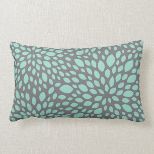 Rectangle Coussin contemporain de conception dans l'Aqua et