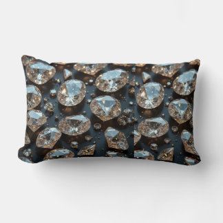 Rectangle Coussin coussin diamant a l'air vrai luxe diamant