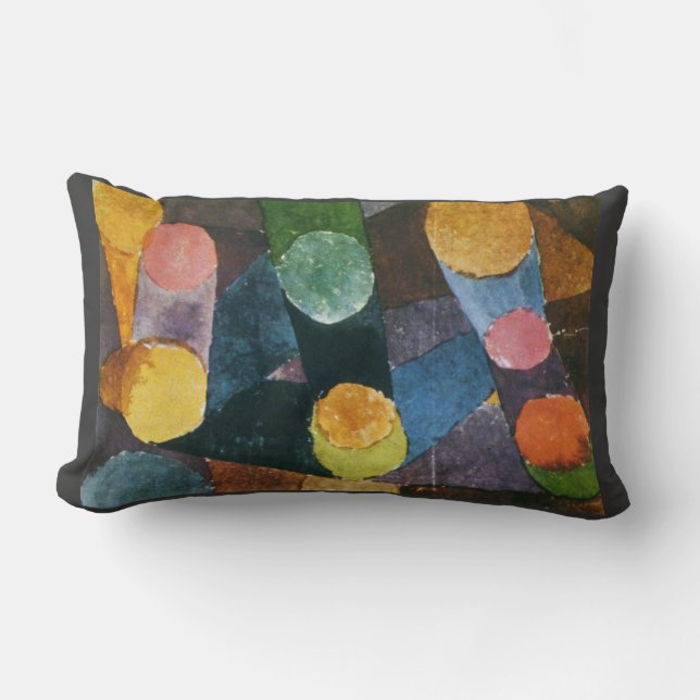 Rectangle Coussin d'abstraction de Paul Klee (Recto)