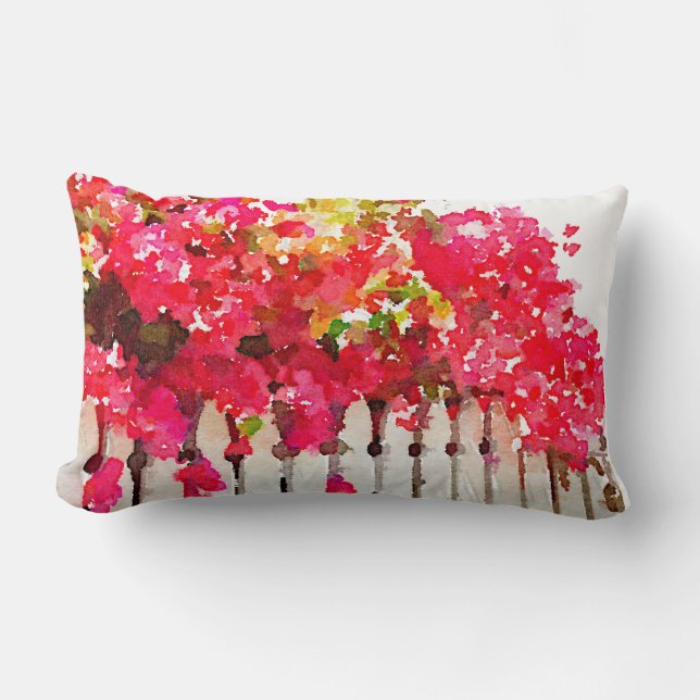 Rectangle Coussin d'accent Bougainvillea (Recto)