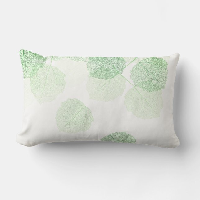 Rectangle Coussin d'accent - Feuilles de la nature (Recto)