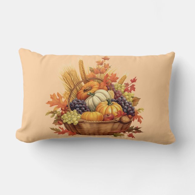 Rectangle Coussin d'accentuation de la moisson d'automne - P (Recto)