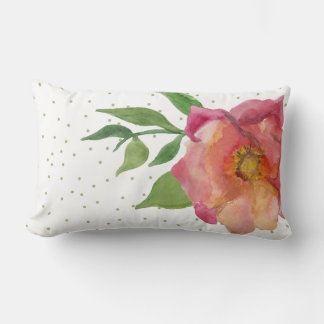 Rectangle Coussin d'accentuation de l'aquarelle et des point