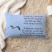 Rectangle Coussin d'anniversaire avec des souhaits poétiques (Couverture)