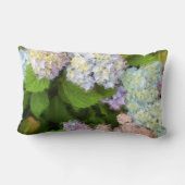 Rectangle Coussin d'aquarelle d'hortensias (Verso)
