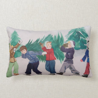 Rectangle Coussin d'art de Noël à double face