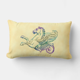Rectangle Coussin d'art Vintage Hippocampus