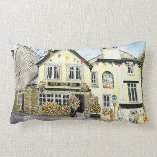 Rectangle Coussin d'auberge de bateau ("Fowey)"