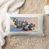Rectangle Coussin d'aventure glissante Pals de pingouin (Couverture)