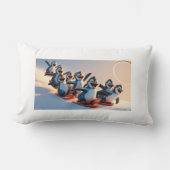 Rectangle Coussin d'aventure glissante Pals de pingouin (Recto)