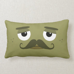 Rectangle Coussin de BBSS Moustachios #2 (21" x13")