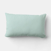 Rectangle Coussin de bébé - motif en arête de poisson bleu (Verso)
