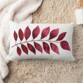 Rectangle Coussin de bois - Aquarelles de feuillage (Couverture)