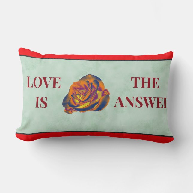 Rectangle Coussin de bois Rose orange (Recto)