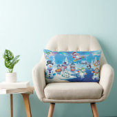 Rectangle Coussin de bonhommes de neige du pays des (Chaise)