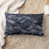 Rectangle Coussin de caméra numérique bleu militaire américa (Couverture)