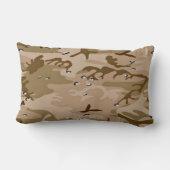 Rectangle Coussin de Camo de sable du désert militaire (Verso)