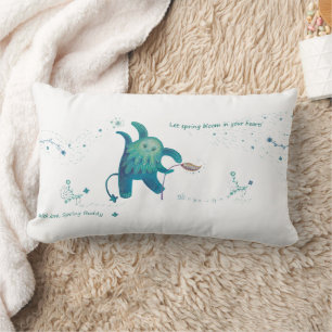 Rectangle coussin de caractère imaginaire