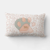 Rectangle Coussin de chat personnalisé (Verso)