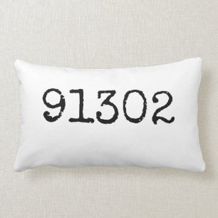 Rectangle Coussin de code postal personnalisé Coussin per