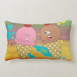 Rectangle Coussin de combat de crème glacée