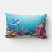 Rectangle Coussin de compagnons aquatiques (Verso)