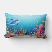 Rectangle Coussin de compagnons aquatiques (Recto)
