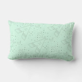 Rectangle Coussin de conception du Motif de Tepee de Mint Tr (Verso)