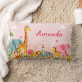 Rectangle Coussin de confort du royaume animal (Couverture)