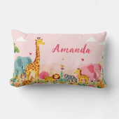 Rectangle Coussin de confort du royaume animal (Recto)