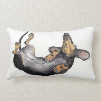 Rectangle coussin de cou de sommeil de teckel