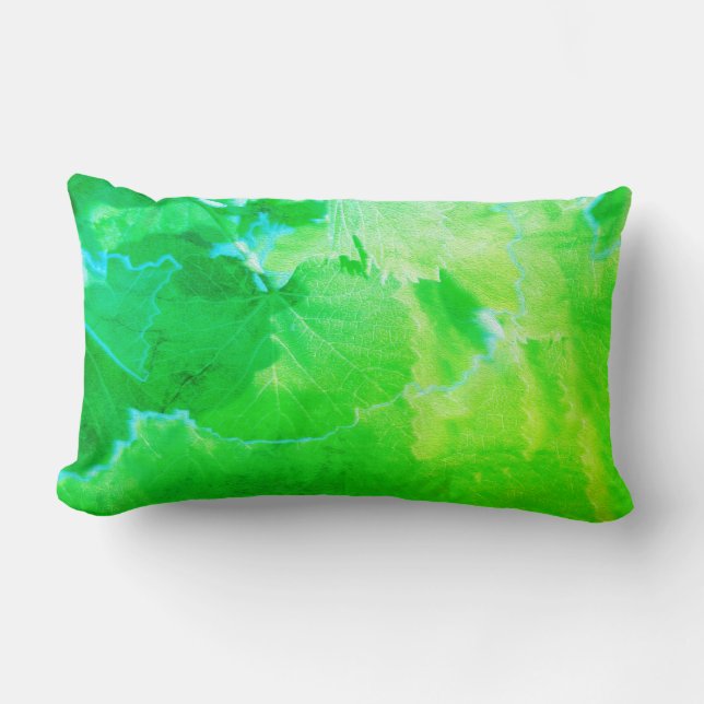Rectangle Coussin de Coussin de Feuilles de Vigne Vertes Sty (Recto)