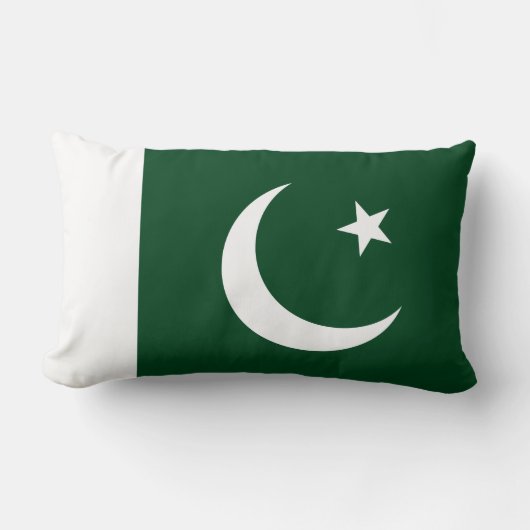Rectangle Coussin de décoration avec drapeau pakistanais (Recto)