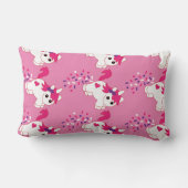 Rectangle Coussin de décoration de crèche licorne mignonne (Verso)