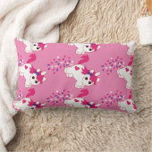 Rectangle Coussin de décoration de crèche licorne mignonne (Couverture)