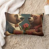 Rectangle Coussin de dessin animé de Saint Valentin (Couverture)