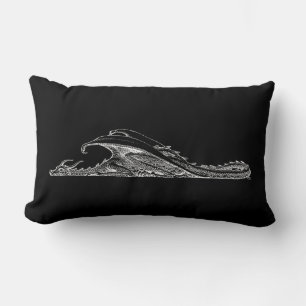 Rectangle Coussin de dragon dormant