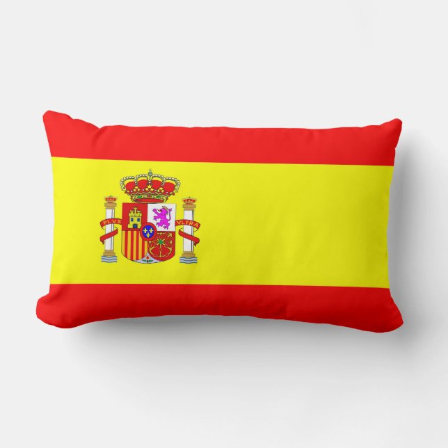 Rectangle coussin de drapeau de pays de l'Espagne (Recto)