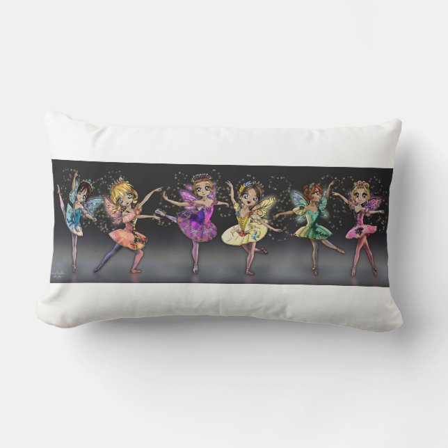 Rectangle Coussin de fées de ballet de beauté de sommeil (Recto)