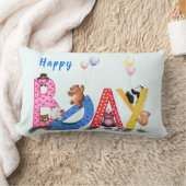 Rectangle Coussin de fête d'anniversaire de l'Ours mignon (Couverture)