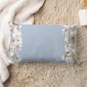 Rectangle Coussin de fleurs blanches Coussin de fleurs blanc (Couverture)