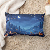 Rectangle Coussin de forêt de nuit (Couverture)