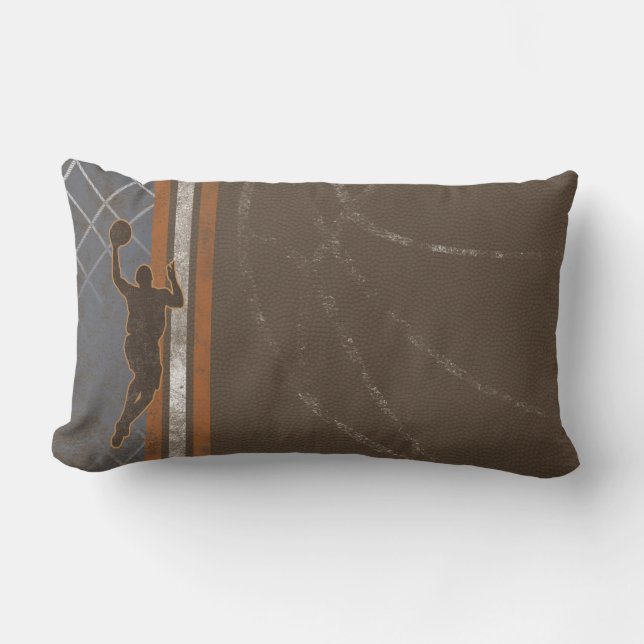 Rectangle Coussin de garçon de basket-ball (Recto)
