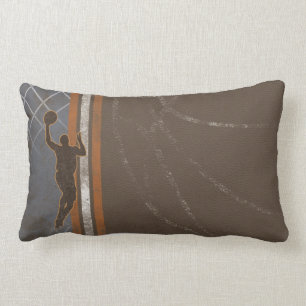 Rectangle Coussin de garçon de basket-ball