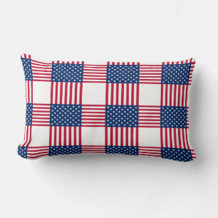Rectangle Coussin de jet à accent patriotique