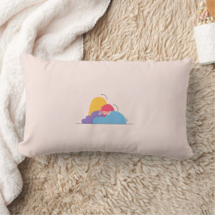 Rectangle Coussin de jet abstrait coloré