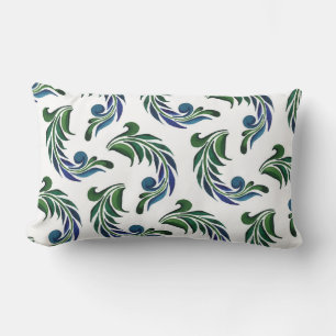 Rectangle Coussin de jet accent - Plumes de paon